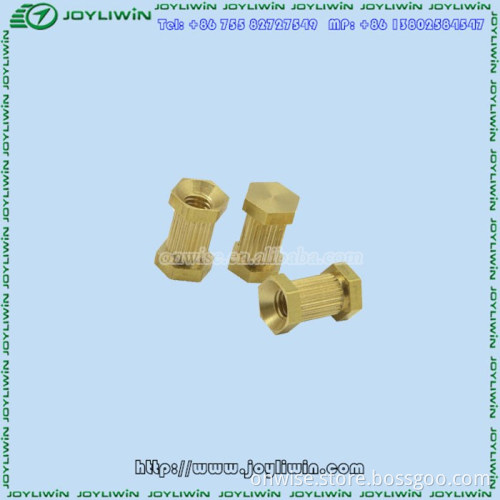 Custom made RoHS gold-plated brass Turning Part for industrial parts